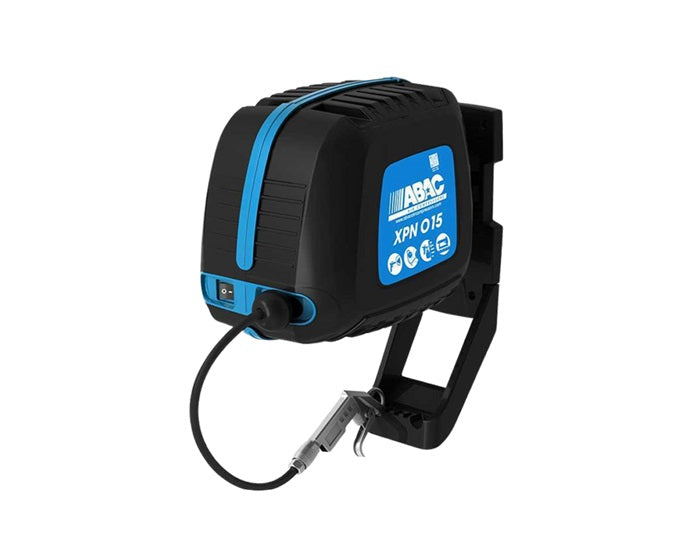 ABAC XPN O15 Air Compressor Wall Mount + Hose Reel 10Mtr 1.5HP 8Bar 160L/Min