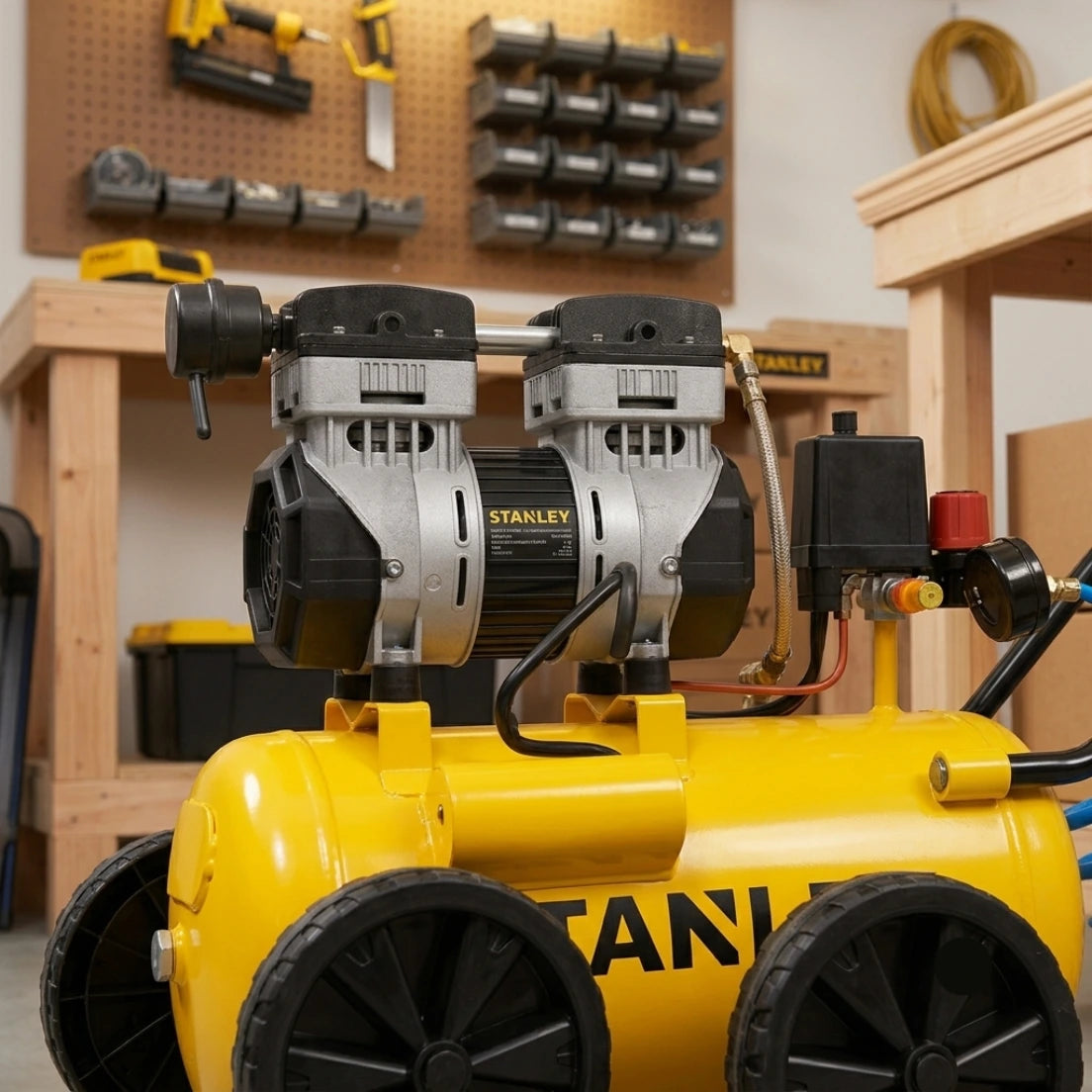 stanley silent air compressor 24 l 1.3 hp silent air compressor uae