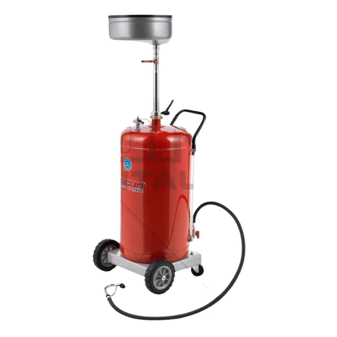 FAICOM ZR90ECO oil drain unit 90L with central bowl and pneumatic discharge – Delta Industrial Tools UAE