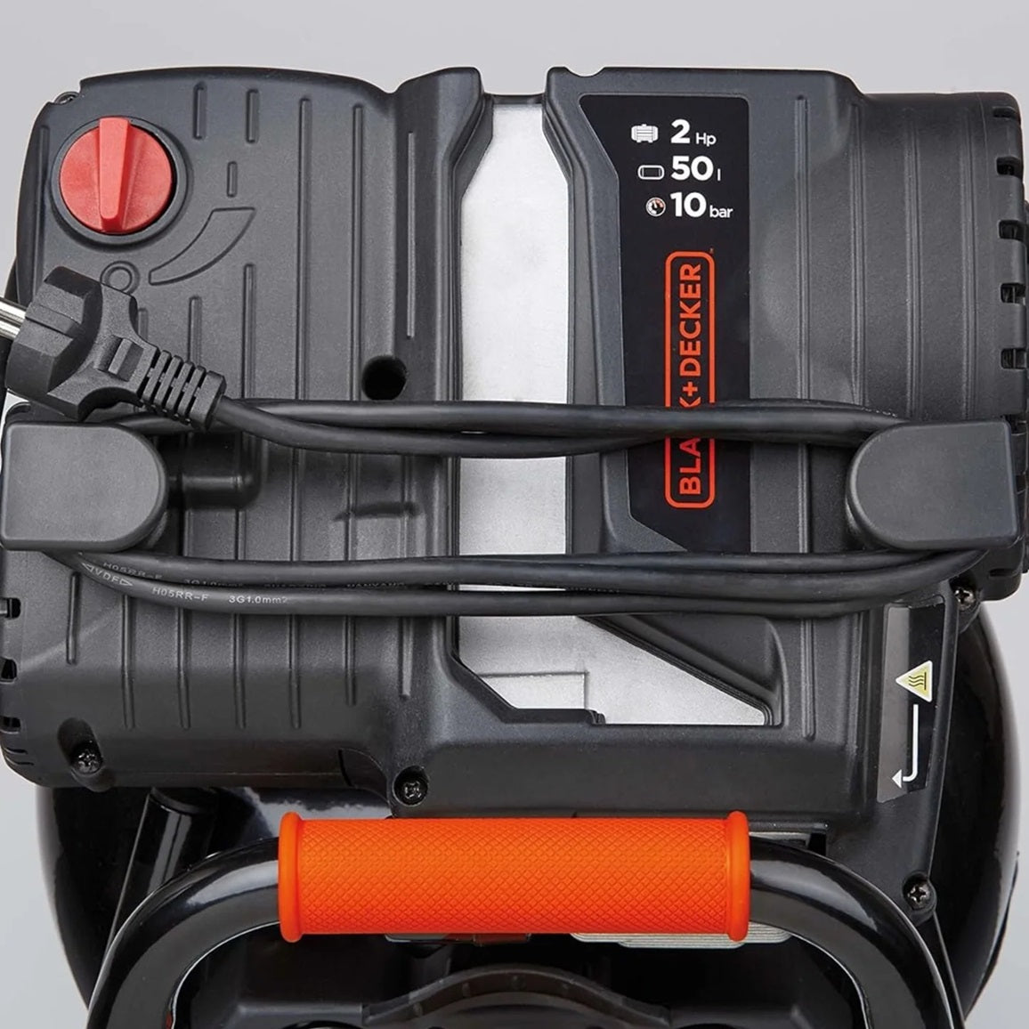 BLACK+DECKER BD227/50V-NK Air Compressor Oil-less 50Ltr 2HP 1Ph 10Bar 222L/Min