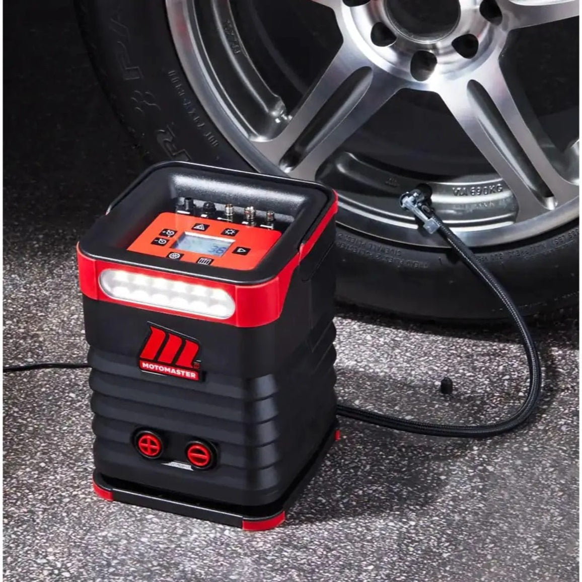MOTOMASTER CTI0095205 Hi-Flow Digital Tire Inflator 12V, 120 PSI