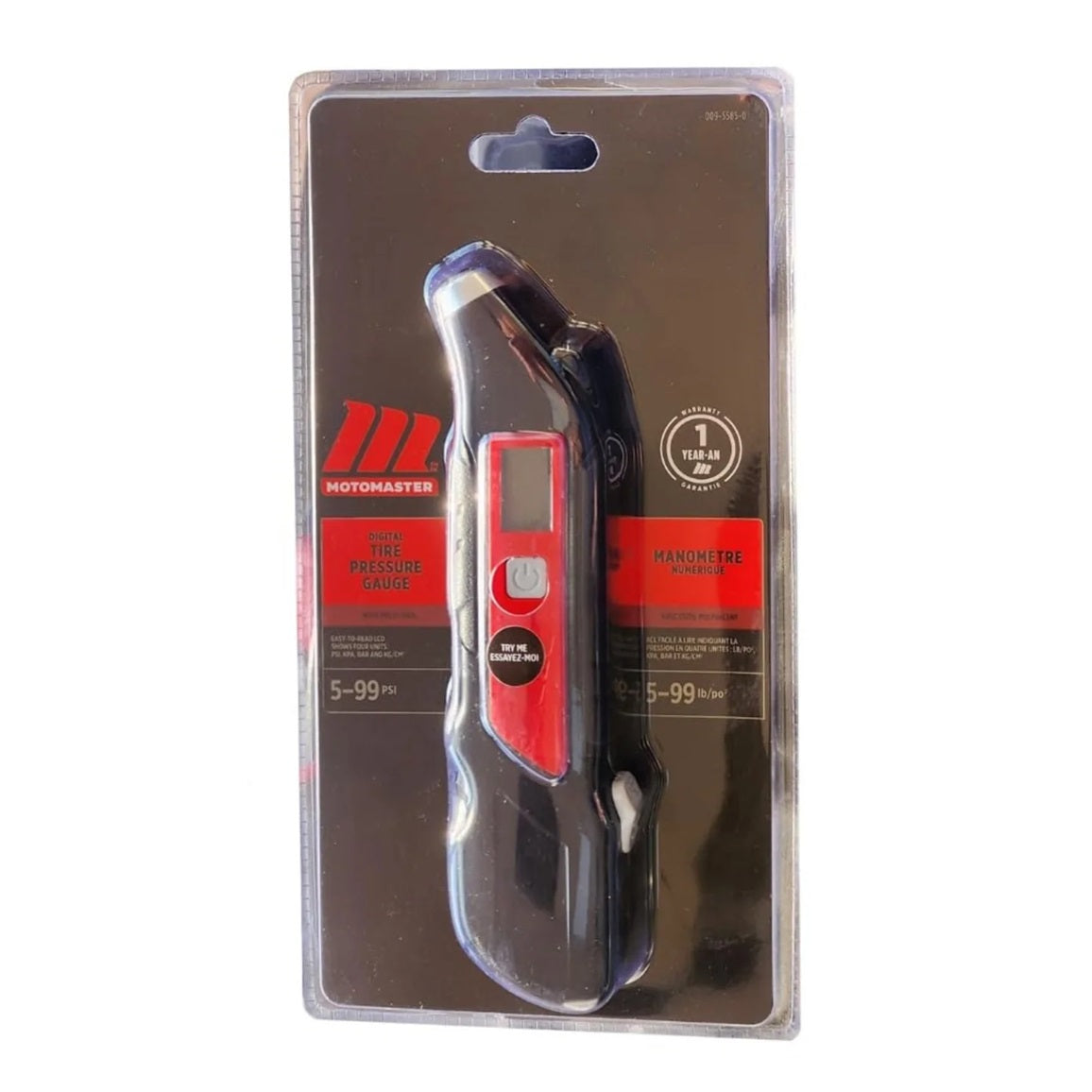 MOTOMASTER CTI0095585 Digital Tire Pressure Gauge with Multi-Tool
