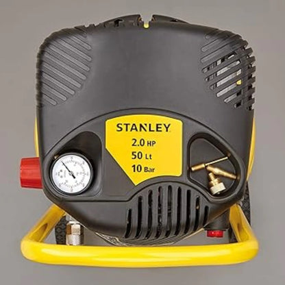STANLEY D230/10/50V Air Compressor 50L Vertical Tank Oilless 2.0HP 1Ph 10 Bar 222L/M