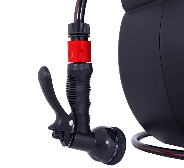 Ecomax  EMHR053006 1/2" Water Hose Reel 8 Bar 30 Mtr  Retractable Incl. 1xSpray Gun, 1xTap Adapter