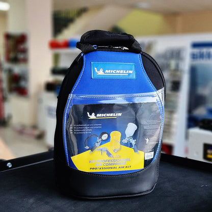 MICHELIN KIT 7 Air Tools Kit 7 Pcs with Carry Bag (Air Gun, Inflating Gun, Spray Gun, 3m Spiral Hose, 3 x Nozzels)