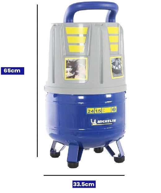 MICHELIN MVX24 Air Compressor Vertical Oil Free 24L 1.5HP 1Ph 8 Bar 160L/M