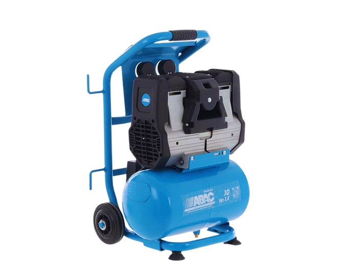 ABAC  OS15P-SS Air Compressor with Trolley 10Ltr 1.5HP 1Ph  Silent 8Bar 195L/Min