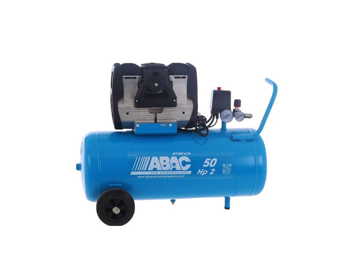 ABAC OS20P-MC Air Compressor 50Ltr 2HP 1Ph Silent 9Bar 230L/Min