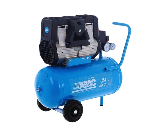 ABAC OS20P-PP Air Compressor 24Ltr 2HP 1Ph Silent 9Bar  230L/Min