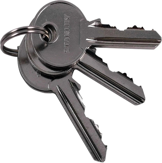 Stanley  SAL-S742-030 Padlock Brass 30mm Standard Shackle with 3 Keys