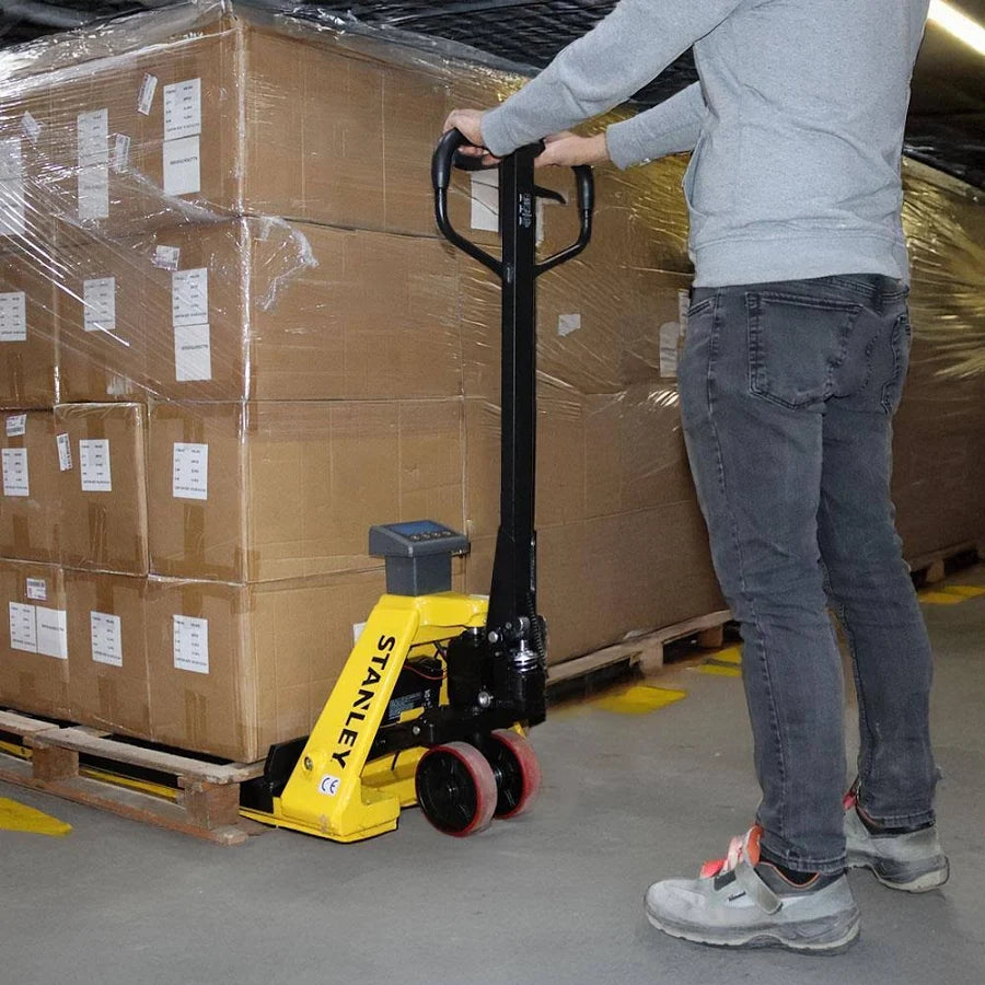 Stanley pallet truck with weighing scale Uses UAE