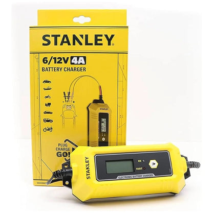 STANLEY SXAE00025GB Smart Battery Charger 6-12V, 4 Amp