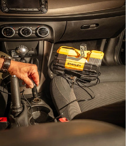 Stanley SXIF0001 Tire Inflator 12V 10 Bar 23 L/Min with  Car Lighter Adapter