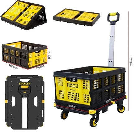 STNALEY SXWT-PC532B Platform Trolley Foldable with Basket 137Kg
