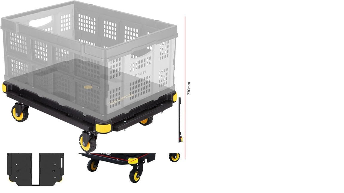 STNALEY SXWT-PC532B Platform Trolley Foldable with Basket 137Kg