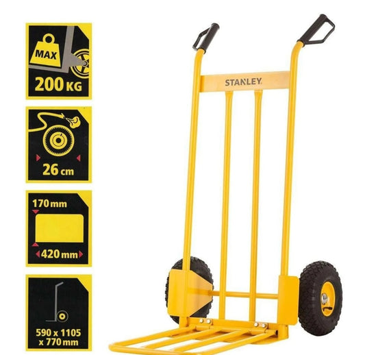 STANLEY SXWTD-HT535 Steel Hand Truck – 200kg Capacity
