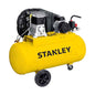 Stanley  air compressor with 100L tank, 2.0HP motor, 9 Bar pressure and 255L/min airflow for workshop, automotive and professional pneumatic tools.