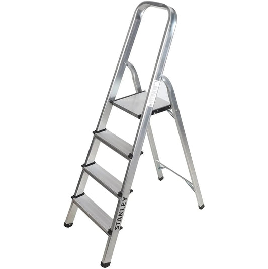 STANLEY SXLDAL-004 4-step aluminium ladder, 150kg capacity, EN131 certified – UAE