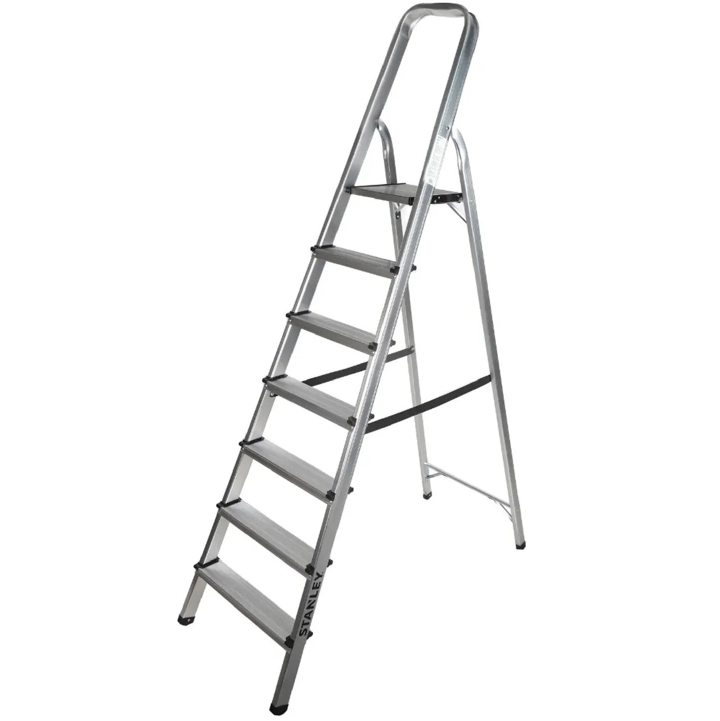 STANLEY SXLDAL-007 7-step aluminium ladder, 150kg capacity, EN131 certified – UAE