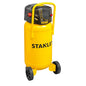 STANLEY oilless air compressor with 50L vertical tank, 2.0HP motor, 10 Bar pressure and 222 L/min airflow for DIY, home, and workshop pneumatic tools.