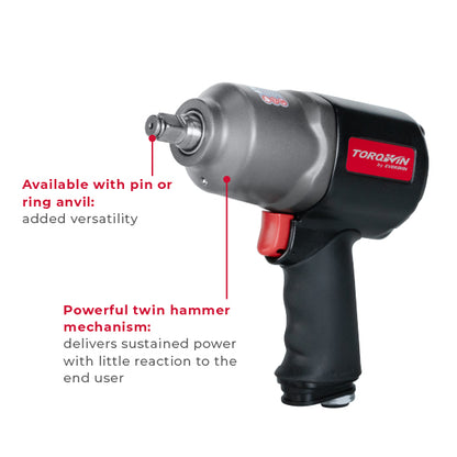 Variable-speed trigger and forward/reverse dial on Torqwin IWT-500I