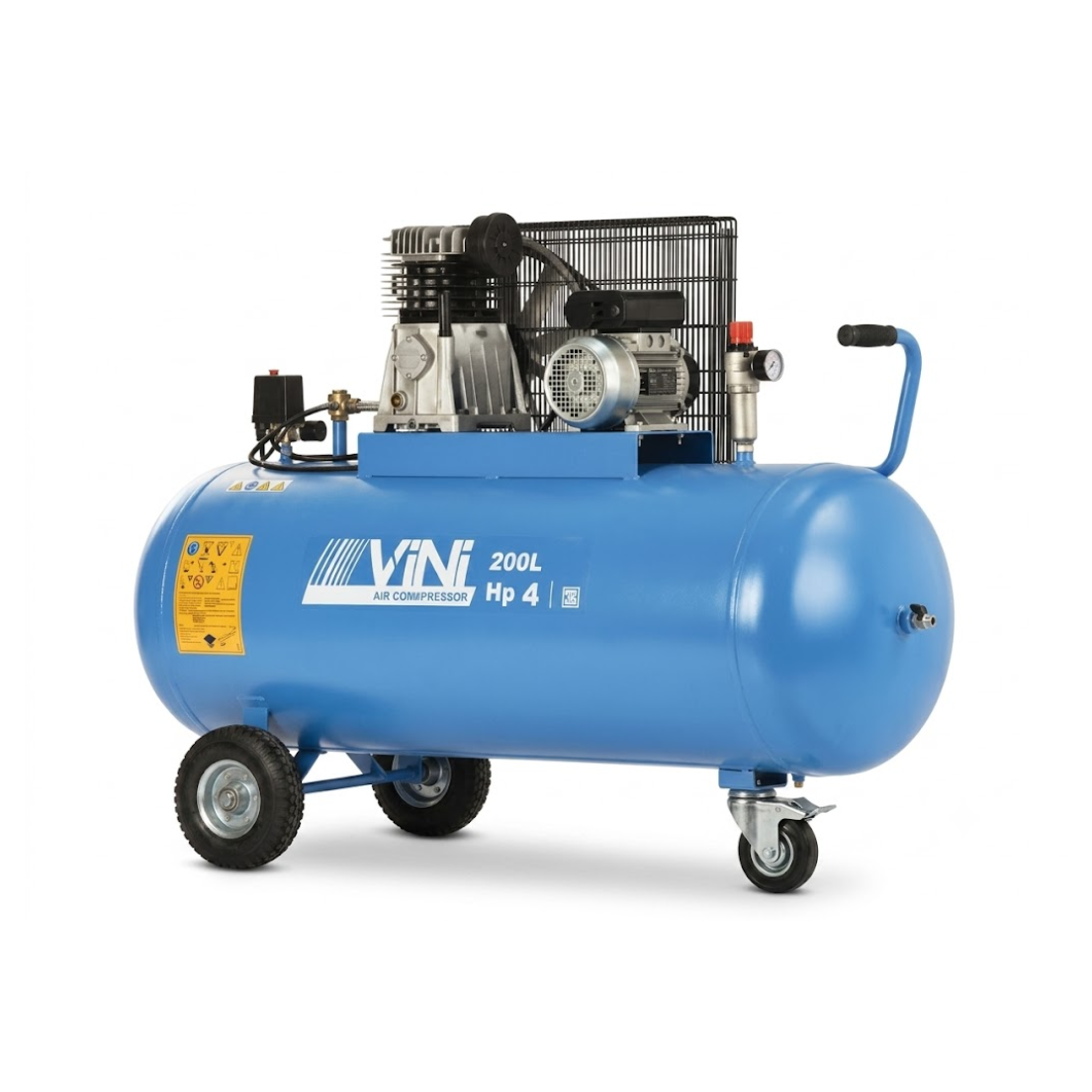 VINI Air Compressor 300Ltr 4HP 3Ph 11Bar 553L/Min – 300/A49B/4HP/3