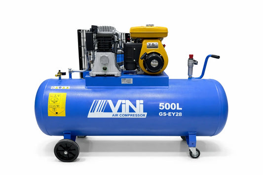 VINI 500Ltr petrol air compressor 7.5HP Robin engine 11 Bar 553L/Min - UAE